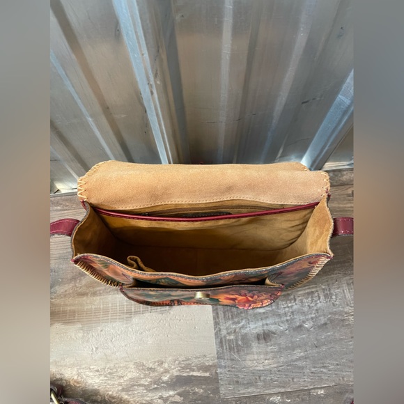 Patricia Nash Leather Floral Crossboy Bag - Picture 4 of 8